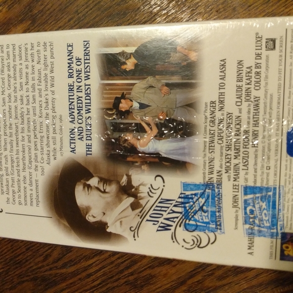 Sealed VHS movie,"North to Alaska", with John Wayne. - Picture 2 of 3
